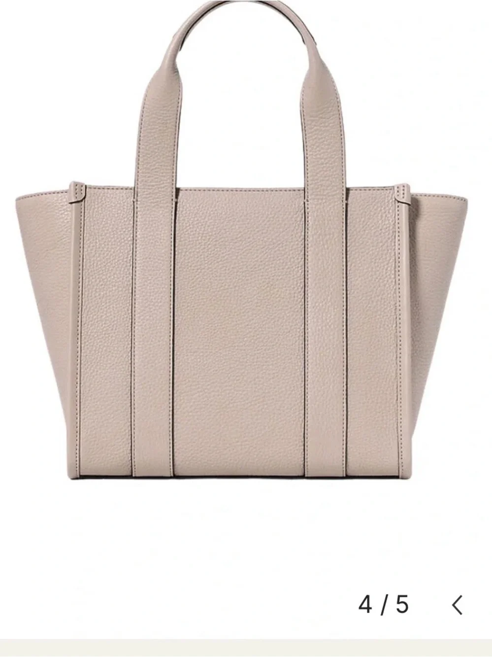 kate spade Blush Taupe Pebbled Leather Tote with Detachable Strap